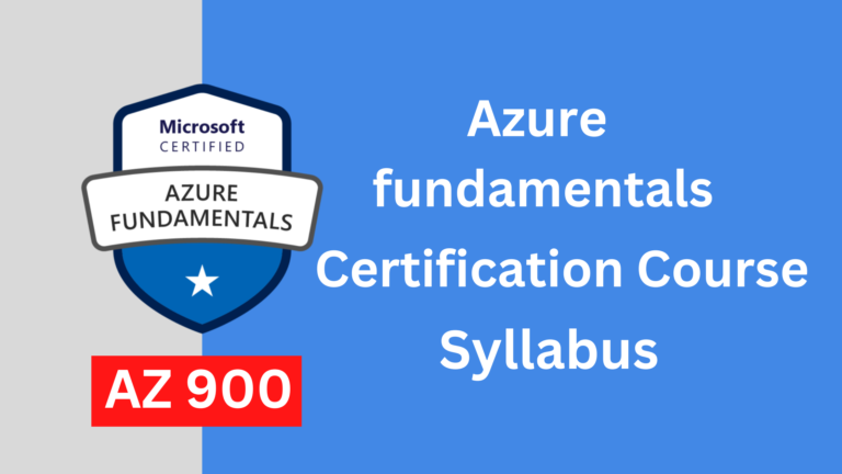 az 900 course certification syllabus
