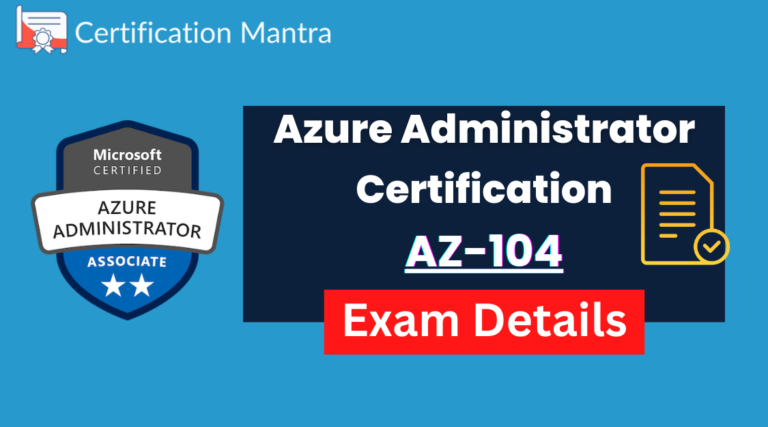 Microsoft azure admin AZ 104 Certification details