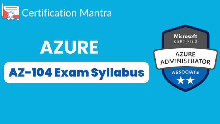 AZ 104 Certification Course syllabus