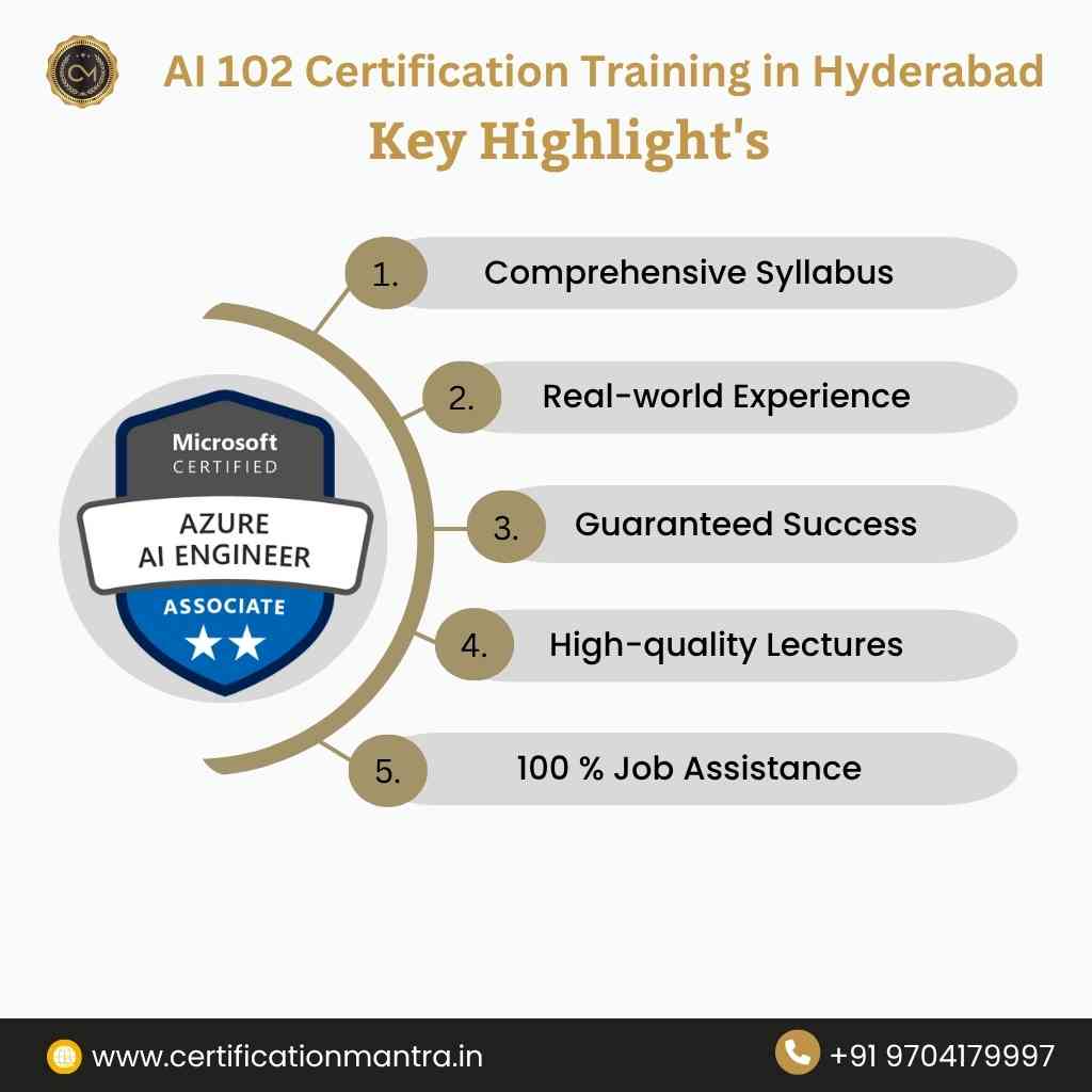 AI 102 Certification Training in Hyderabad​key highlights