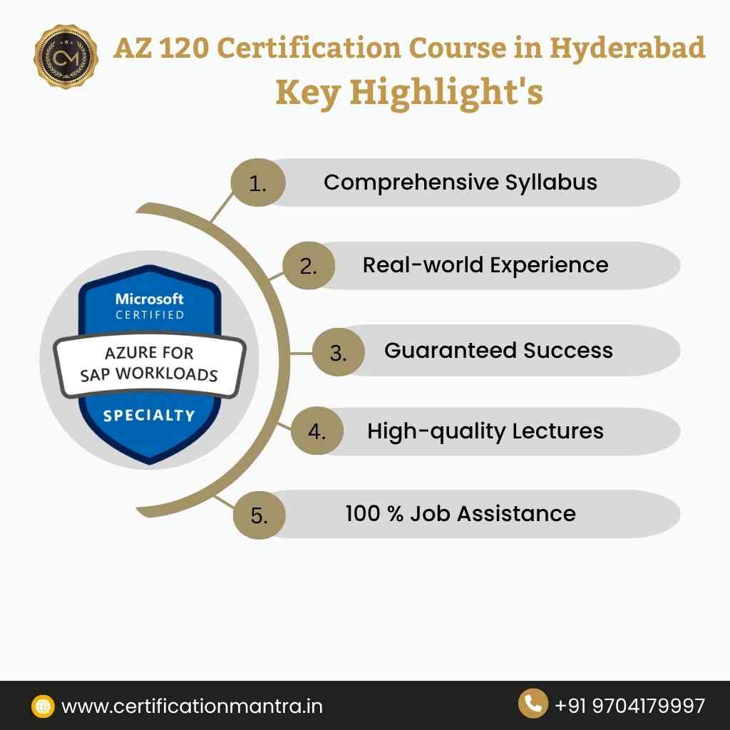 AZ 120 Certification Training in Hyderabad key highlights