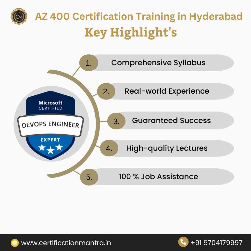 AZ-400 Certification Training in Hyderabad​key highlights