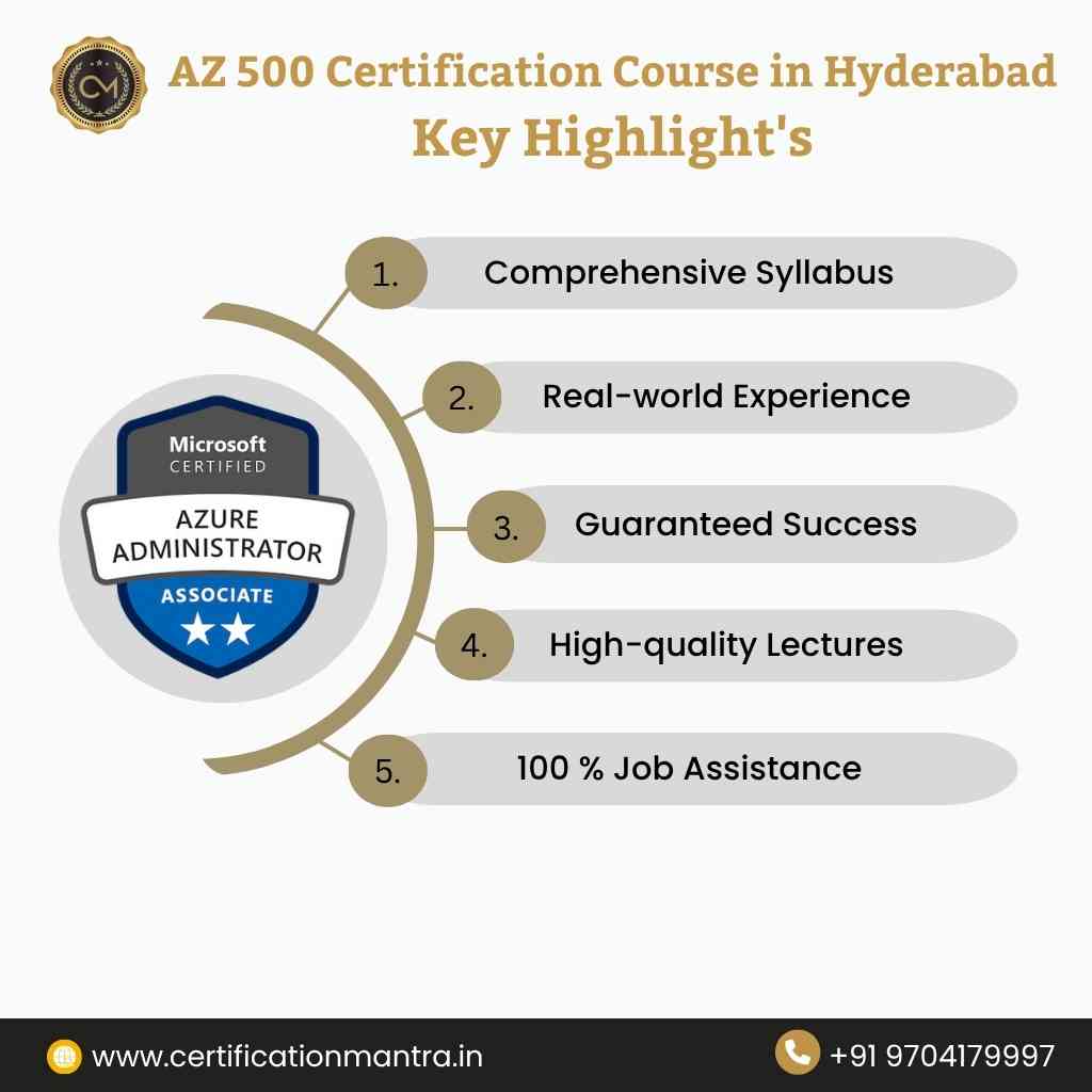 AZ 500 Certification Training in Hyderabad key highlights