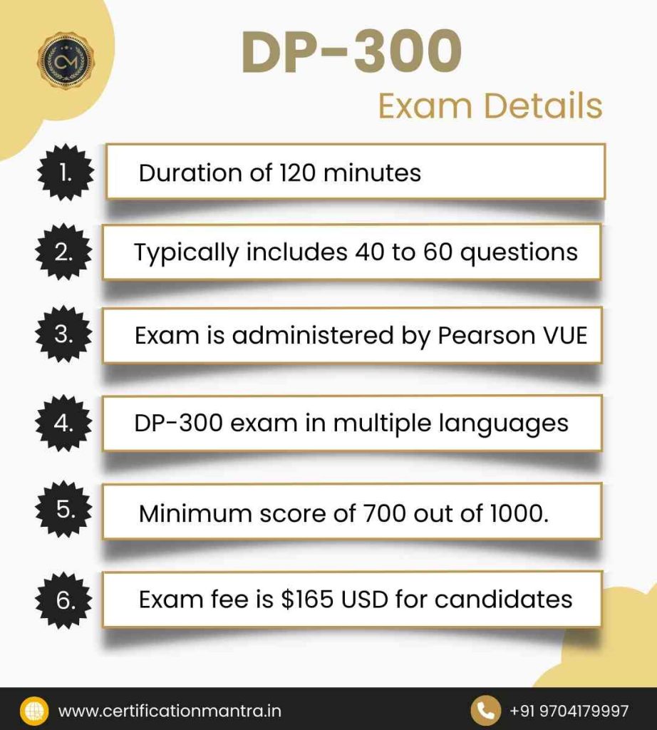 DP 300 certification training in hyderabad exam details