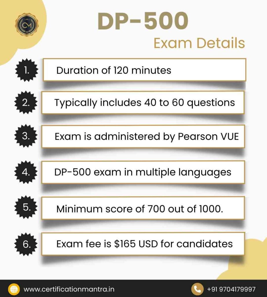 DP 500 certification training in hyderabad exam details