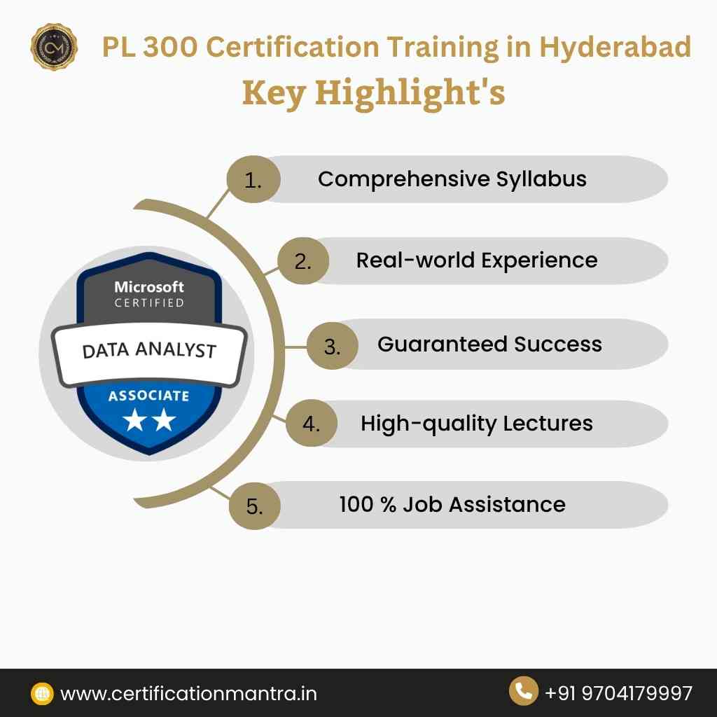 PL 300 Certification Training in Hyderabad key highlights