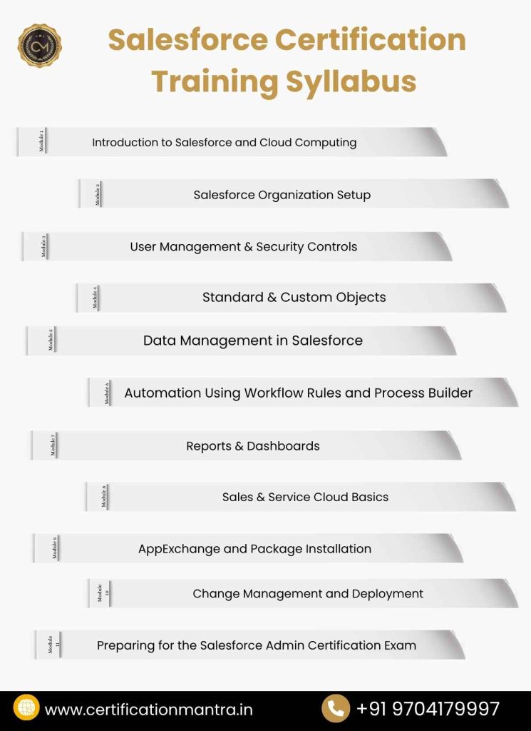 Salesforce Admin Certification Training In Hyderabad syllabus