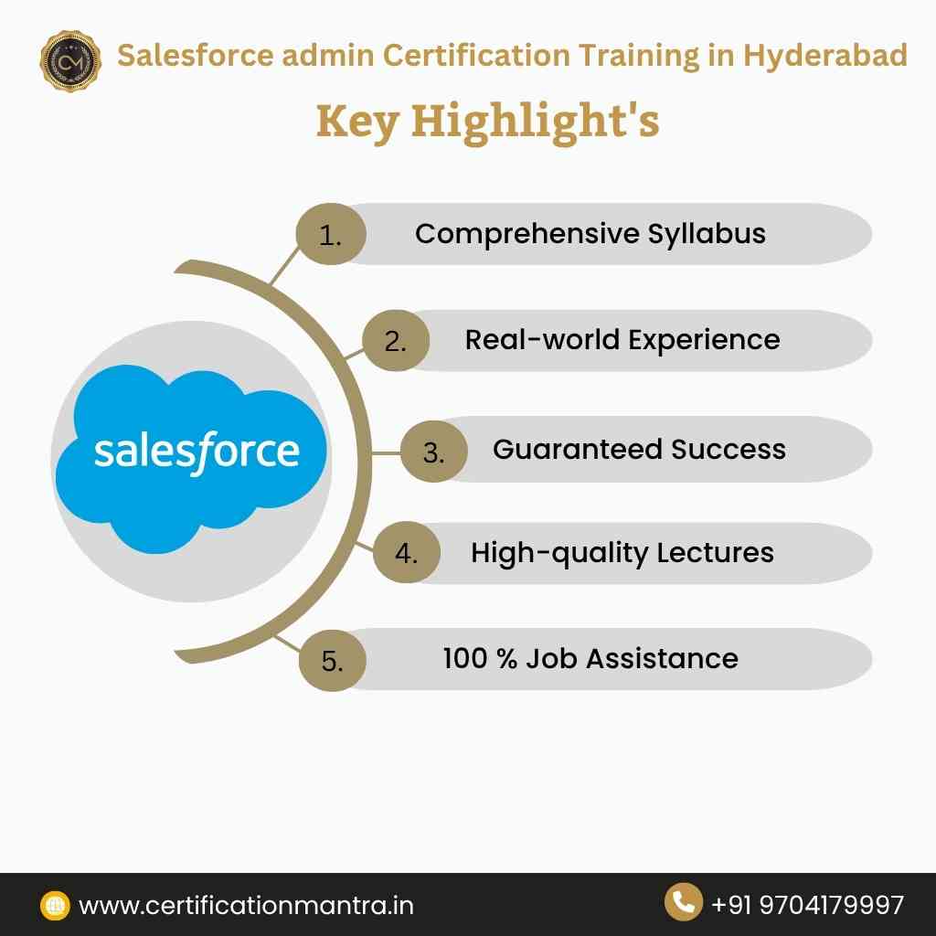 Salesforce admin Certification Training in Hyderabad key highlights
