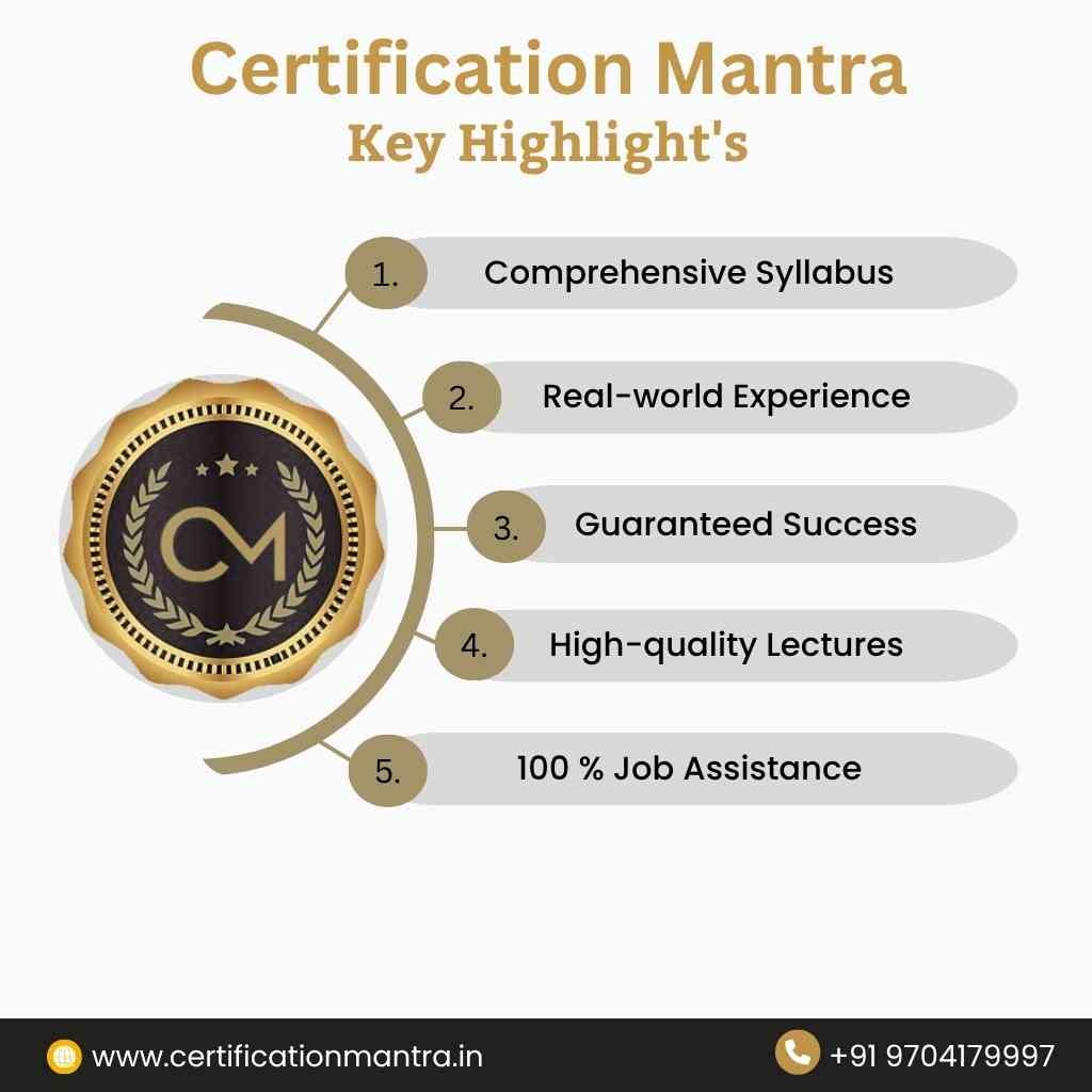 certification mantra keyhighlights
