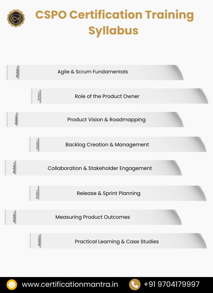 CSPO Certification Training in Hyderabad syllabus