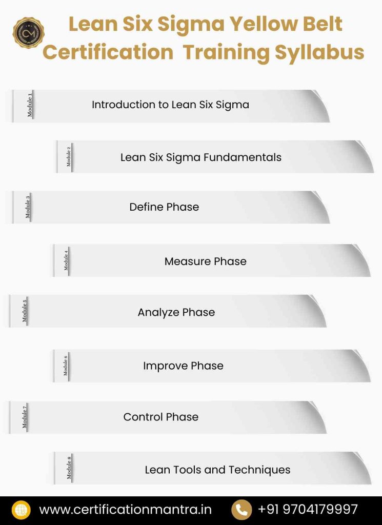 Lean Six Sigma Yellow Belt Certification Training in Hyderabad Syllabus