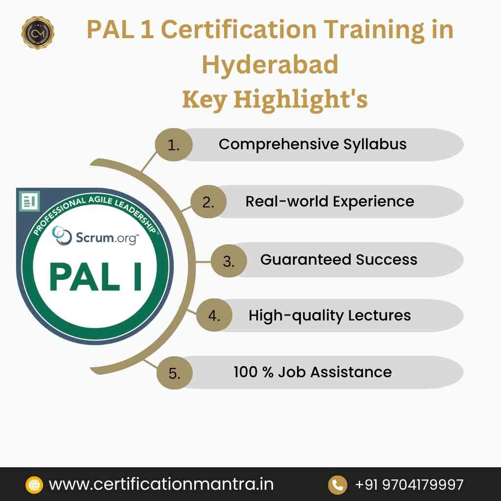 PAL 1 Certification Training in Hyderabad key highlights