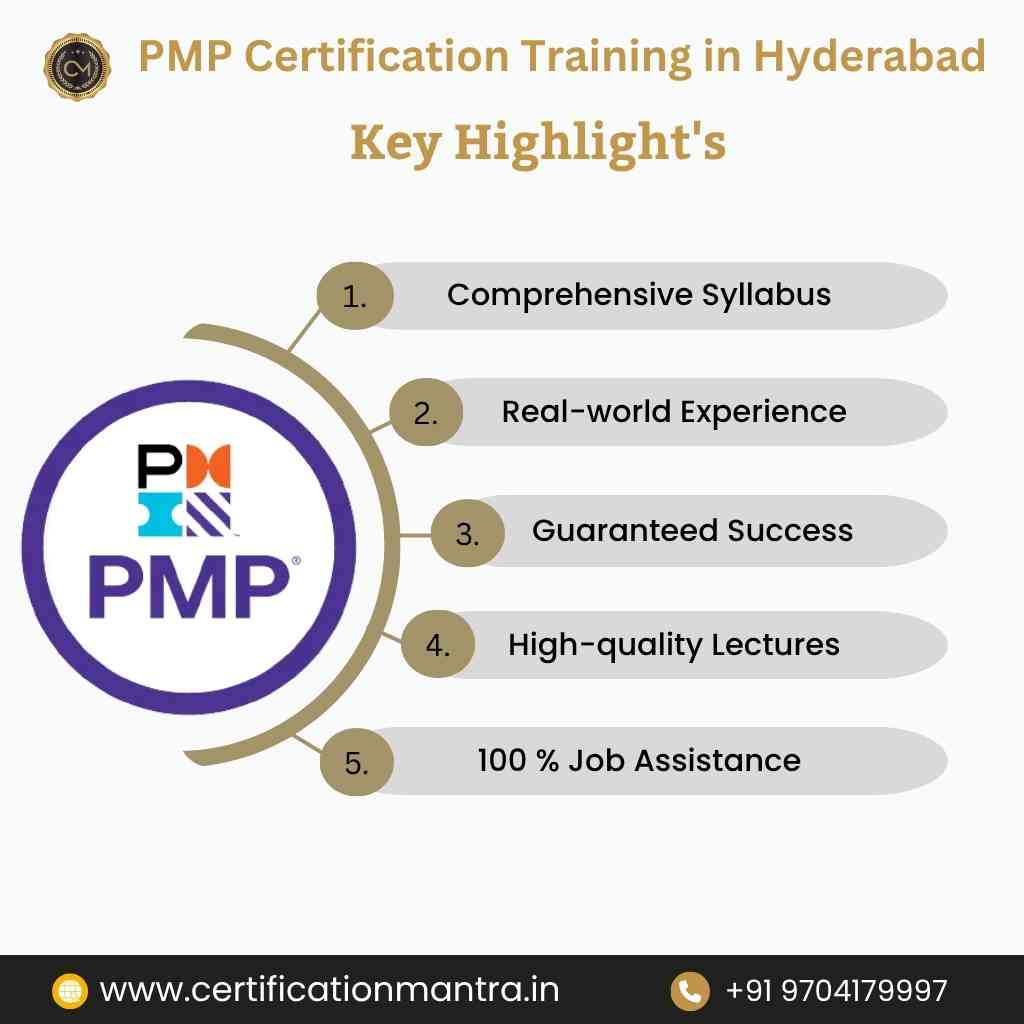 PMP Certification Training in Hyderabad key highlights