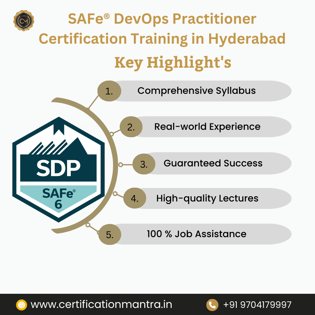SAFe DevOps Practitioner Certification Training in Hyderabad key highlights