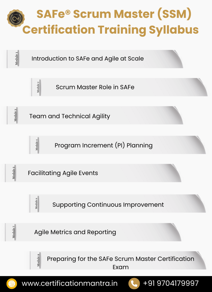 SAFe Scrum Master-SSM Certification Training in Hyderabad syllabus