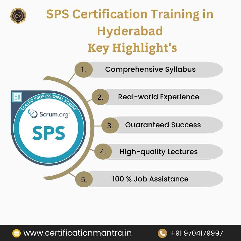 Scaled Professional Scrum Certification Training in Hyderabad key highlights