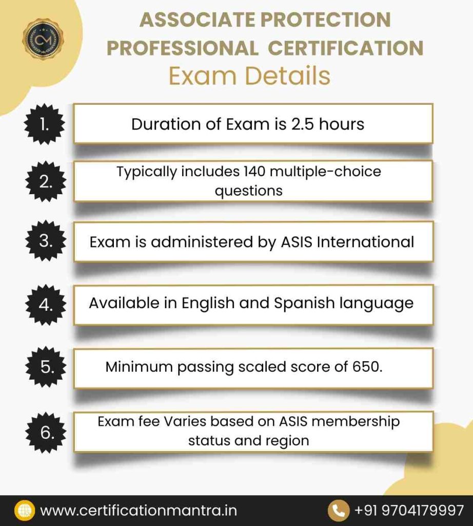 ASIS PCI Certification Training in Hyderabad Exam Details