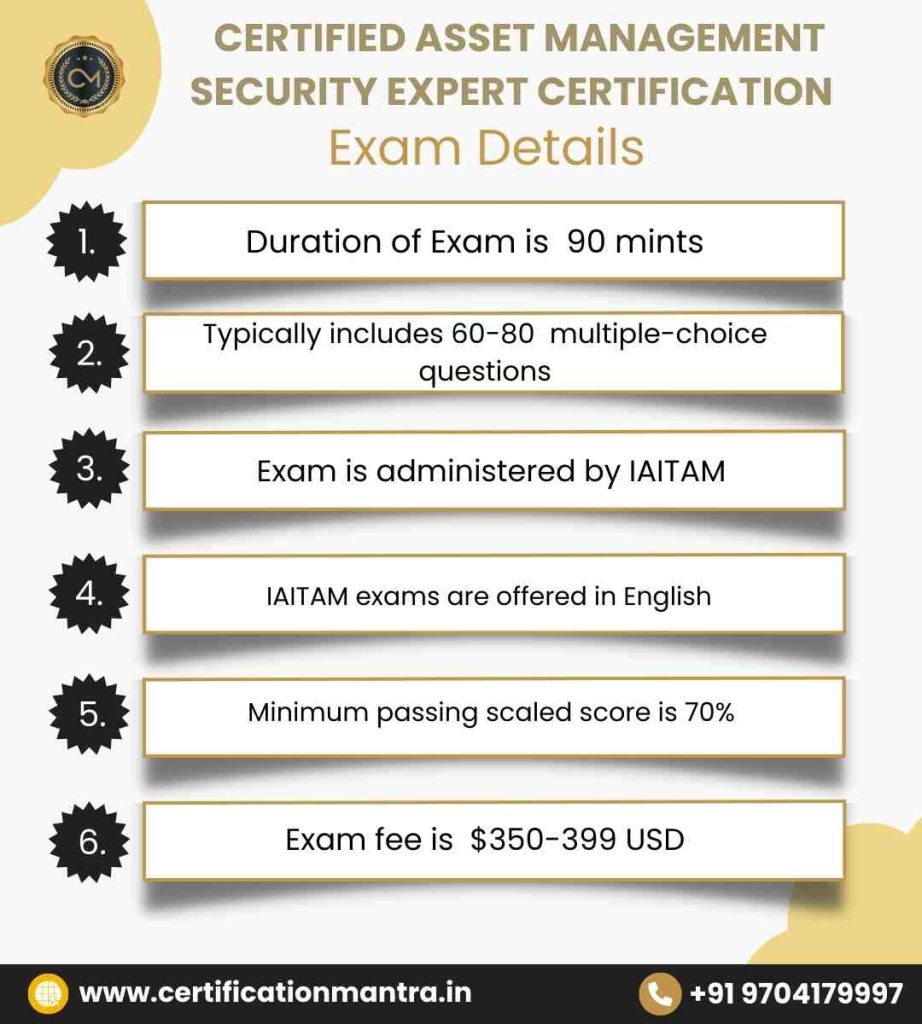 CAMSE Certification Training in Hyderabad exam details