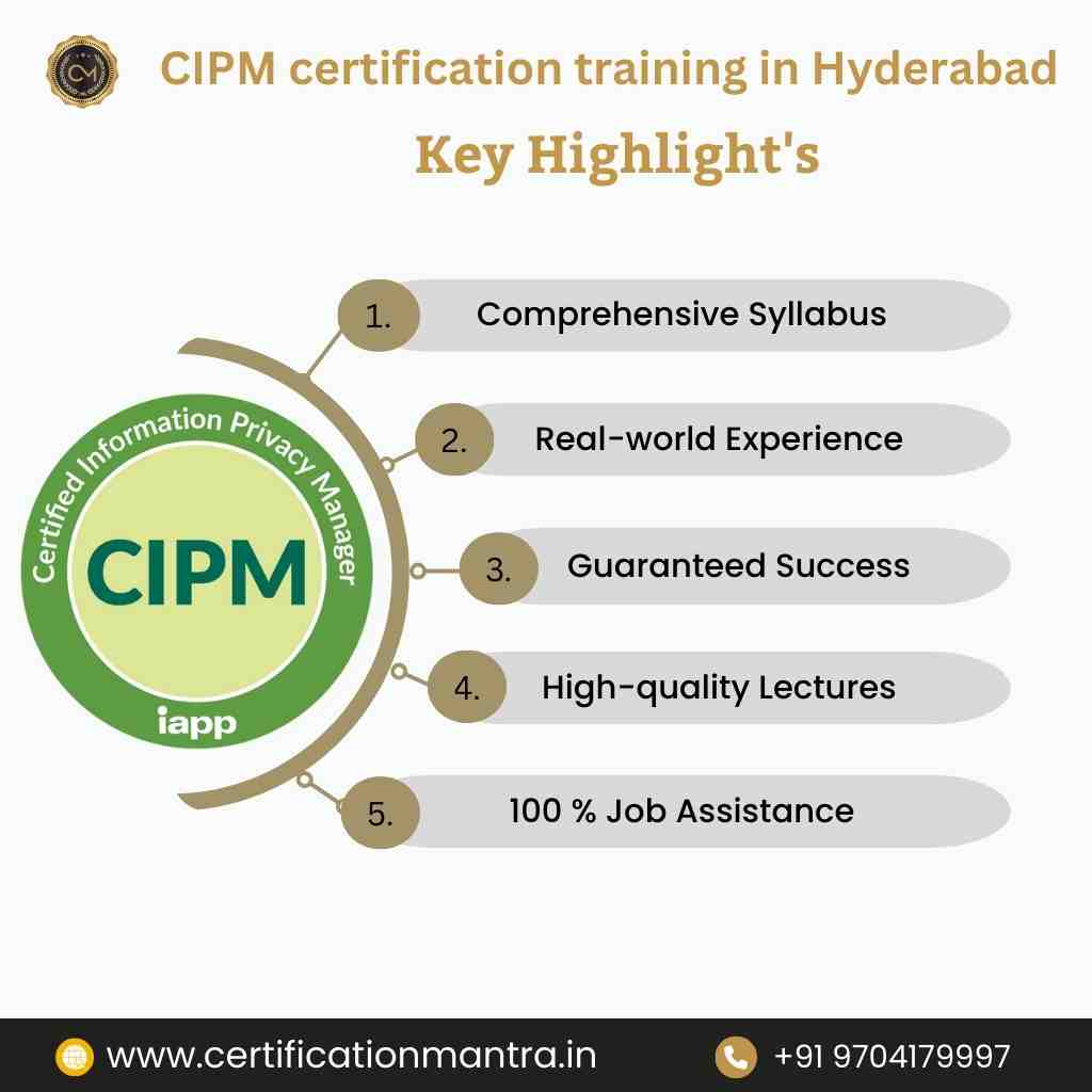 CIPM certification training in Hyderabad key highlights