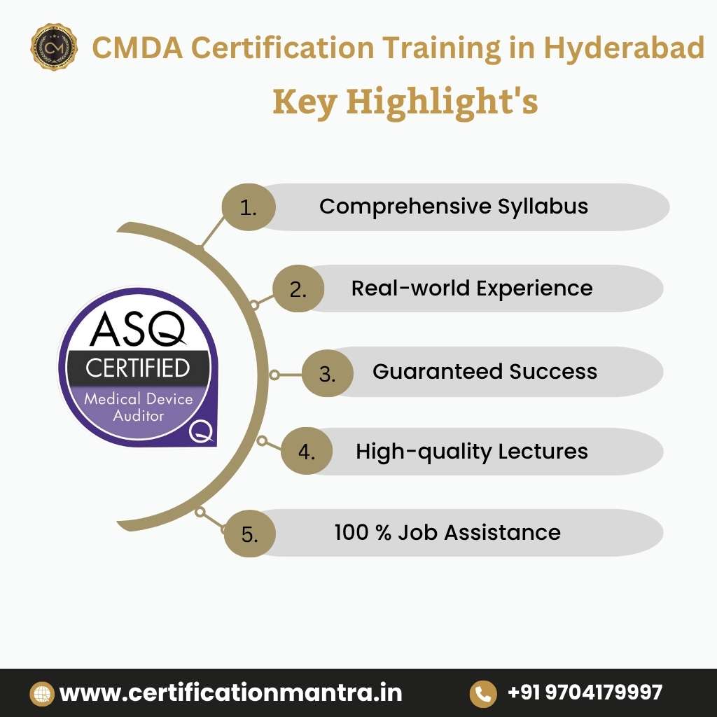 CMDA Certification Training in Hyderabad