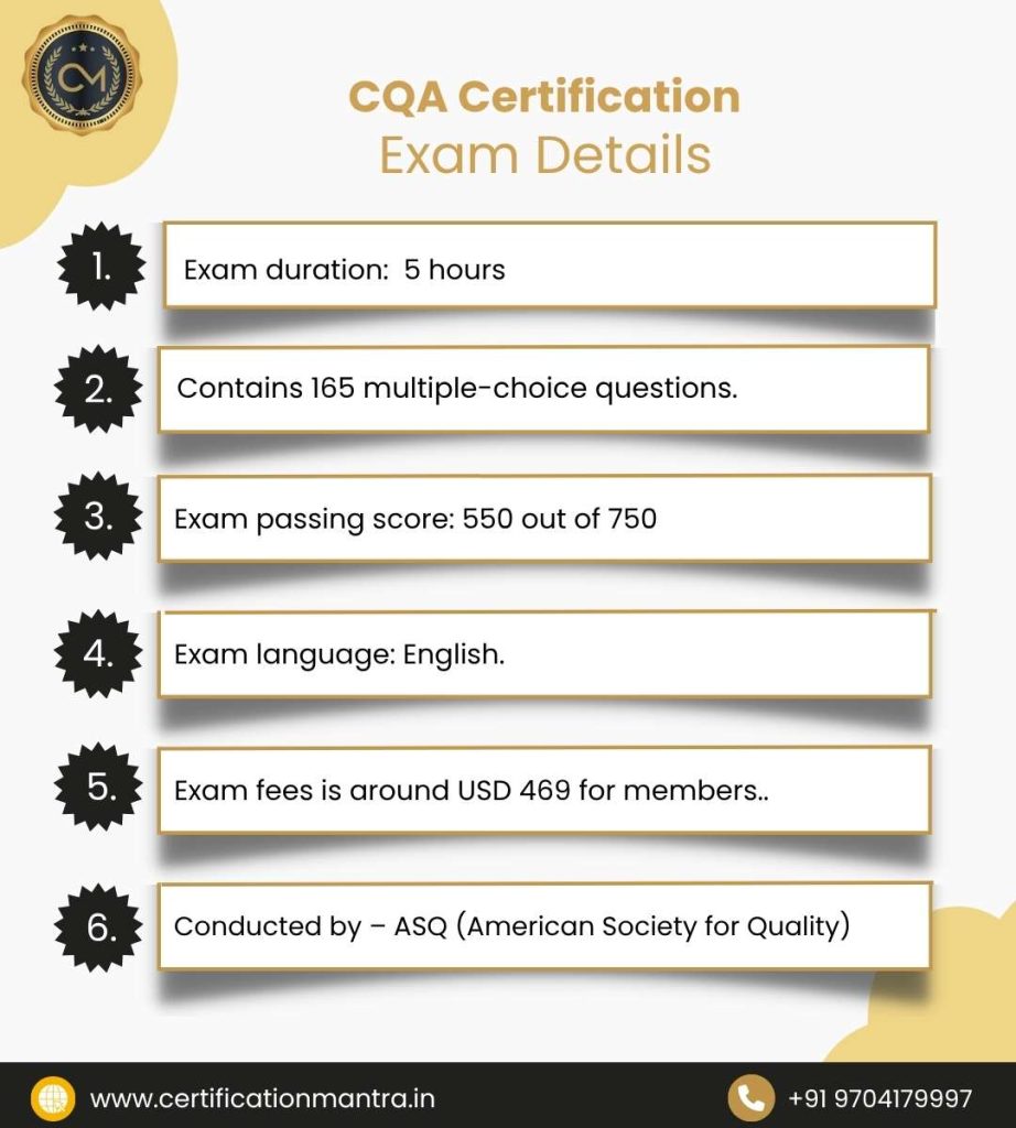 Certified Quality Auditor (CQA) Certification Training in Hyderabad