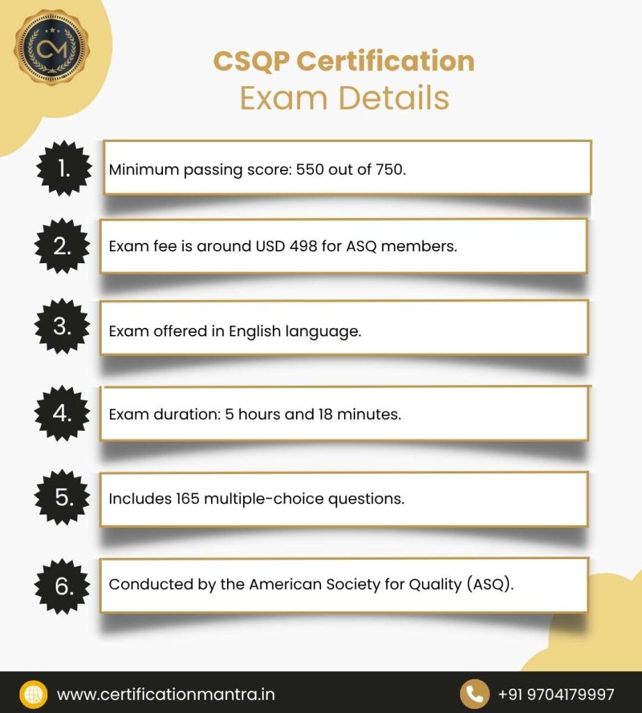 Certified Supplier Quality Professional (CSQP) Certification Training in Hyderabad