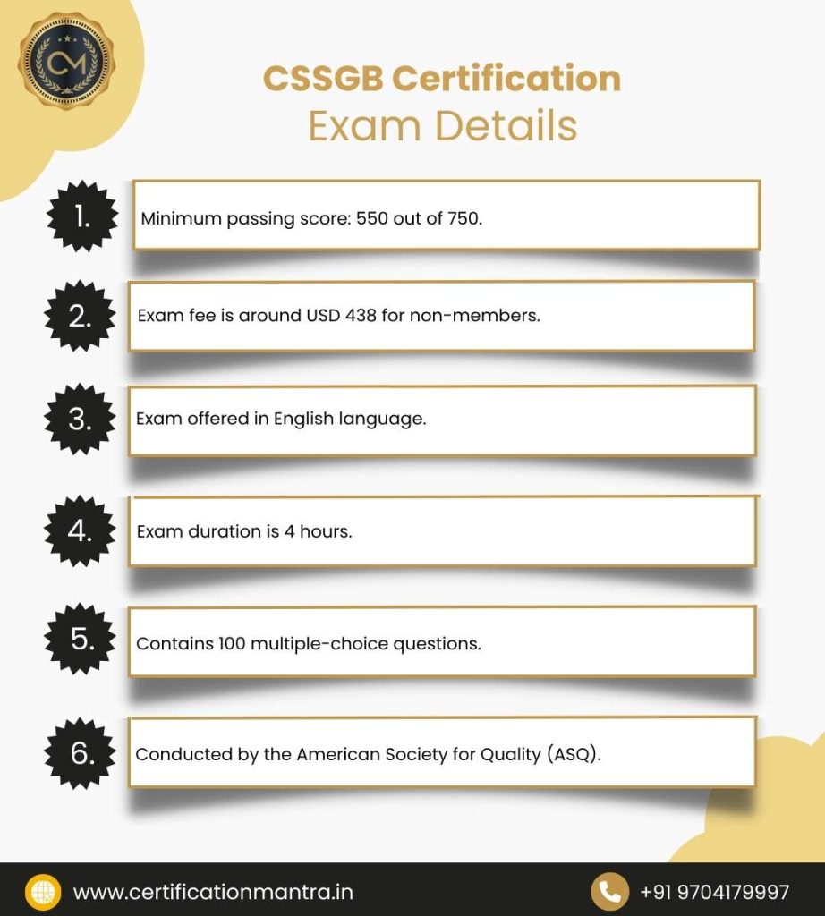 Certified Six Sigma Green Belt (CSSGB) Certification Training in Hyderabad