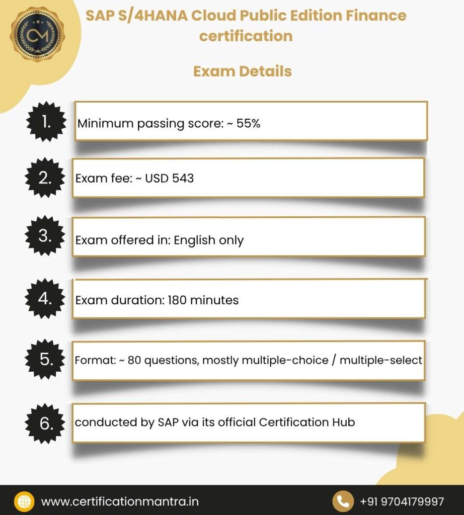SAP S/4HANA Cloud Public Edition Finance Certification Training in Hyderabad