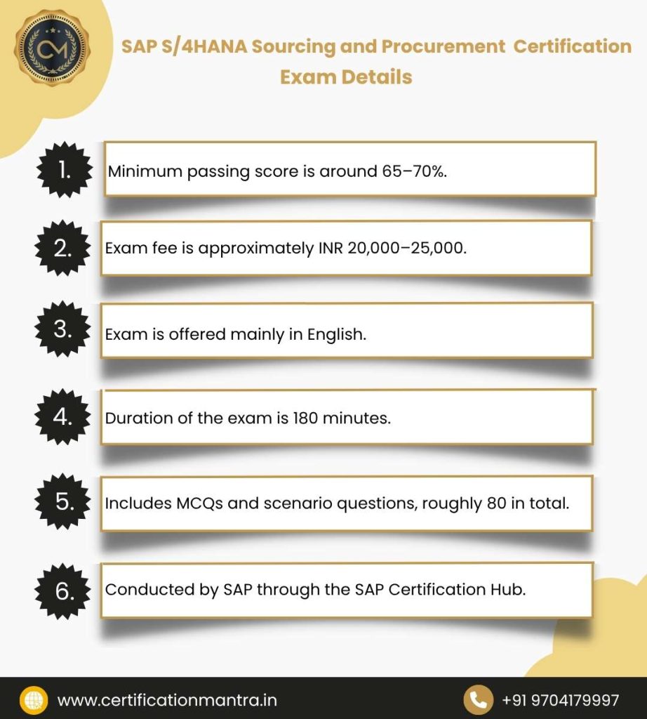 SAP S/4HANA Sourcing and Procurement Certification Training in Hyderabad