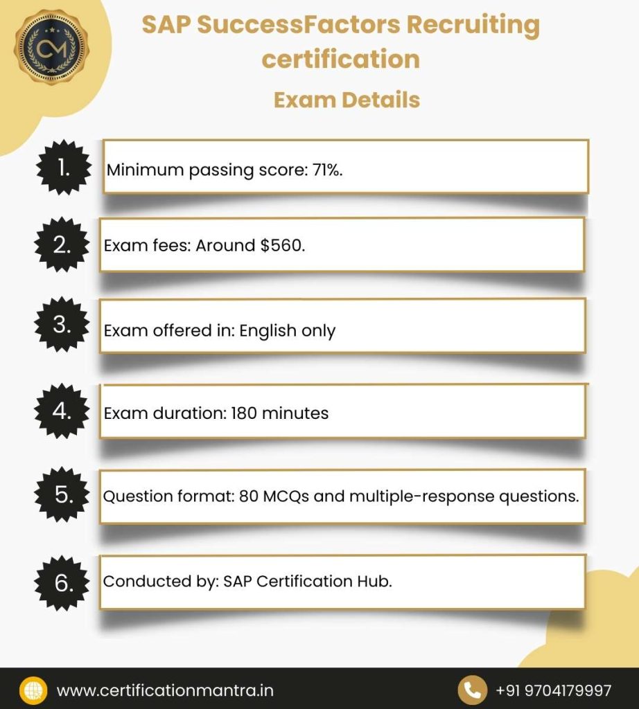 SAP SuccessFactors Recruiting Certification Training in Hyderabad