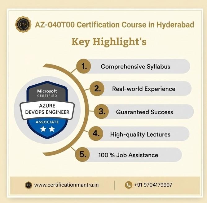 AZ-040T00 Certification Course in Hyderabad