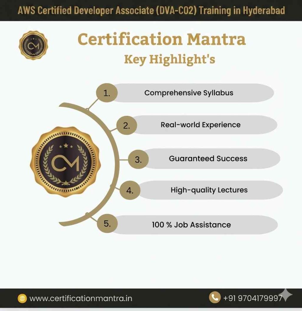 AWS Certified Developer Associate (DVA-C02) Training in Hyderabad